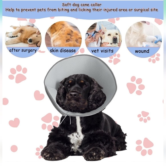 Extra soft, flexible, dog cone collars Size XXL - Picture 6 of 6